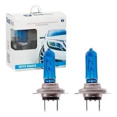 Par De Lâmpadas H7 Super Branca Efeito Xenon 8500k Tech One