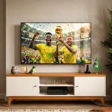 Rack para Tv até 75 Polegadas 2 Portas Itália 180cm ViaNossa