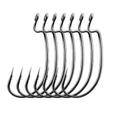 ANZOL OFFSET PARA PESCA KIT COM 5 UNIDADES - MODELO EWG