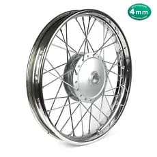 Roda Dianteira Ybr 125 2000 á 2008 Factor Alinhada Raio 4mm Tambor