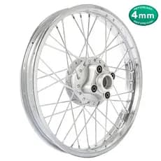 Roda Traseira Completa Cg 125 Titan 83 A 99 com Raio 4mm Montada e Alinhada