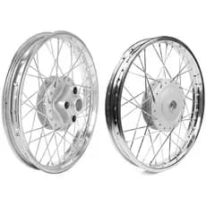 Par De Jante Roda Alinhada Com Raio 4mm ou Inox Titan 125 2000 Á 2004 Fan 125 2005 Á 2008 Tambor