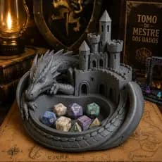 Dragão Medieval Decorativo Porta Objetos Geek Gamer RPG Nerd House of the Dragon Game of Thrones