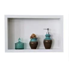 Nicho banheiro box Porcelanato Branco 30x40 (8cm profundidade)