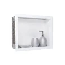 Nicho Banheiro em Porcelanato 30x40 branco