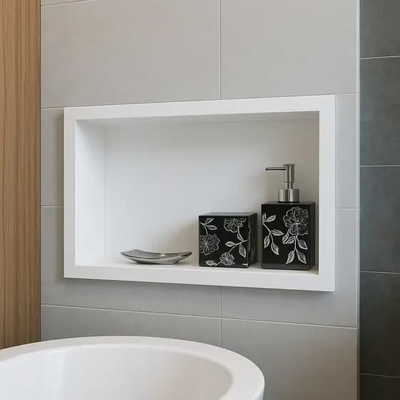 Nicho Banheiro Porcelanato/Cerâmica 30x60x11 ´´branco promo´´