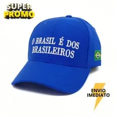 Boné Lula O Brasil é dos Brasileiros  Aba Curva Snapback  Original Premium