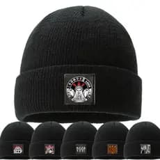Touca de Lã Forrada Peluciada Masculino Adulto Toca Gorro Frio Inverno Masculina Unissex Animais