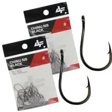 Kit 2 Cartelas de Anzol com Fisga Albatroz Chinu NS-Black Nickel - Escolha o Tamanho (Nº 5 ao 10)