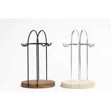 Suporte de Xícaras Decorativo com Madeira Porta Xícaras 6 Ganchos