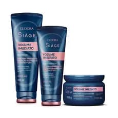 Combo Eudora Siage Volume Imediato: Shampoo + Condicionador + Mascara