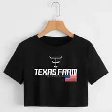 Cropped Blusa Feminina T-Shirt Estampada 100% Algodão Linha Premium