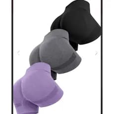 Kit 3 Shorts Feminino Legging Meia Coxa Fitness Academia Alta Modeladora E 1 Unidade De Short Separado