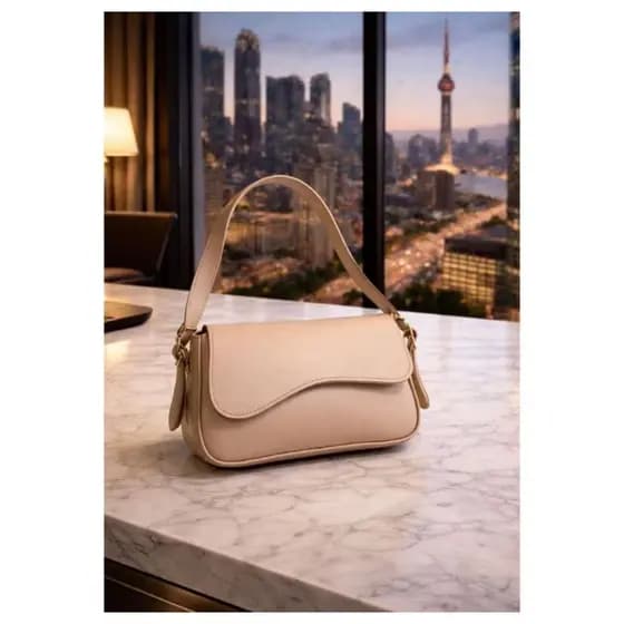 Bolsa Feminina Baguete De Ombro Alça Regulável Couro Reforçado Estilosa Envio Rápido Casual