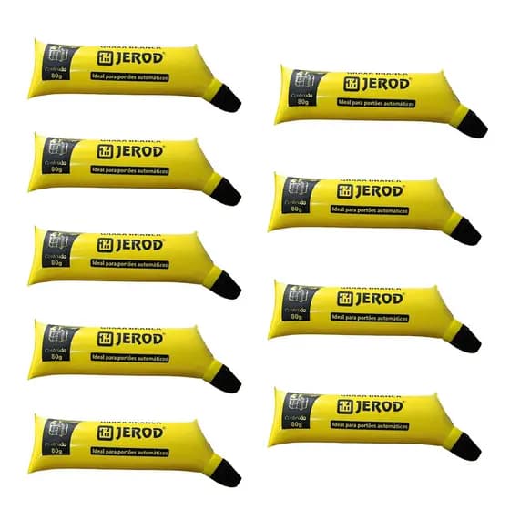 Kit 9 Graxa Branca - 80g - Portões Automáticos, Engrenagens e Uso Geral