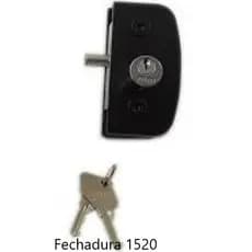 Fechadura Para Porta De Vidro De Abrir Pivotante 1520 preta