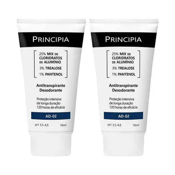Principia Kit  2 Unidades Antitranspirante Desodorante AD-02