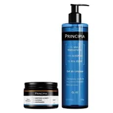 Principia Kit Limpeza e Hidratação Dia a Dia c/ Gel de Limpeza GL-02 + Creme Hidratante CH-01