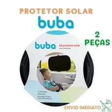Kit 2 Protetor Solar quebra sol Infantil Para Carro Buba Com Ventosa Protege bebê Sol