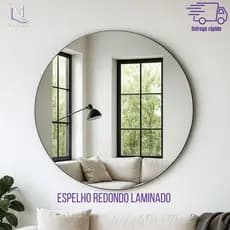 PROMOÇÃO Espelho Redondo Para Banheiro Quarto Sala Decorativo Parede Auto colante