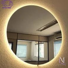 Espelho led Redondo a Bateria com suporte, quarto, sala, banheiro, penteadeira- OFERTA RELAMPAGO