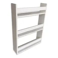 Estante Porta Revistas Infantil Livros E Decoração Nicho Envio Montado Branco