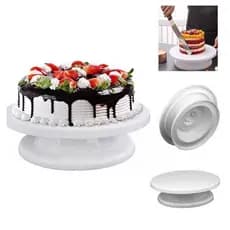 Base Giratória Bailarina 28 Cm Confeitar Bolo Torta Fácil