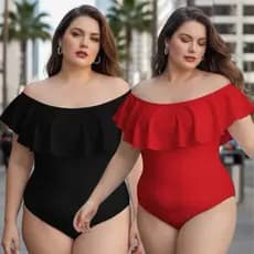 Body Maiô ciganinha Plus  size babadinho