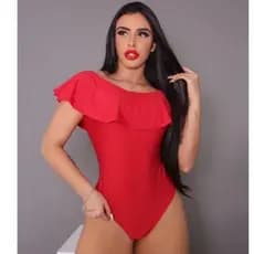 body maiô babadinho suplex feminino praia piscina ou dia a dia