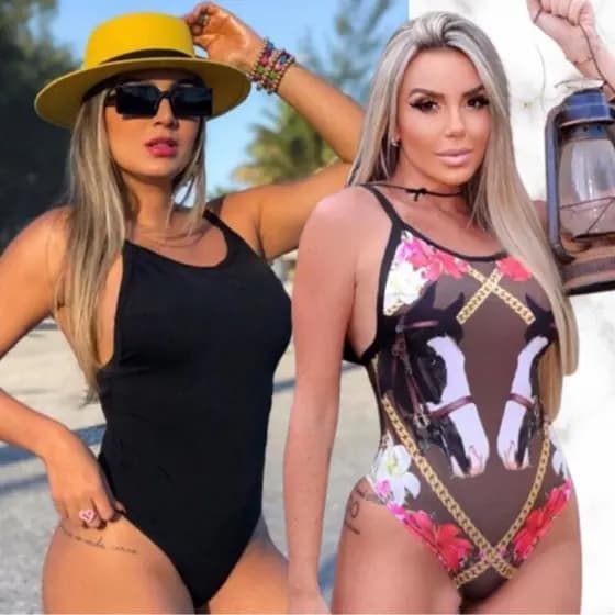 kIT 2 BODY MAIÔ alcinha Costa nua feminino