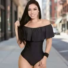 Body Babado Ombro a Ombro bory feminino