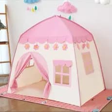 Barraca Infantil Menina Casinha Rosa Tenda Dobrável Portátil Fácil Montagem Presente Ideal Crianças+Promoçao