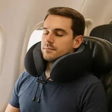Almofada de Pescoço Viagem Compacta Confortável Viagens Avião e Carro