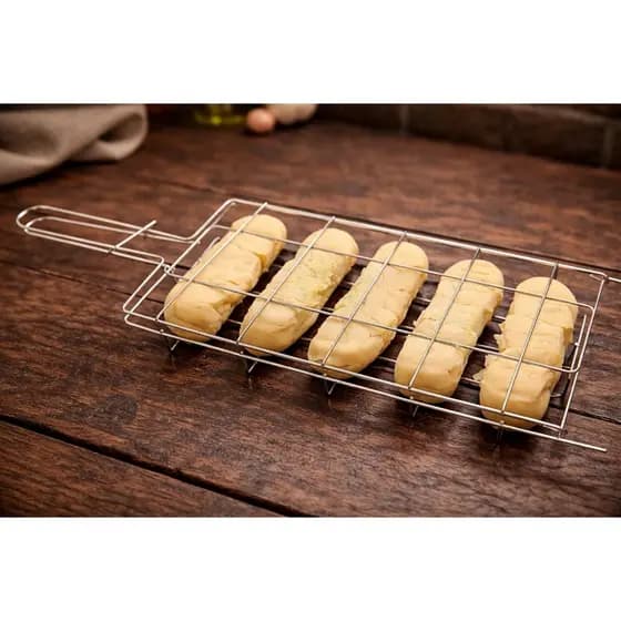Grelha Churrasqueira Pão de Alho e Milho Resistente praticidade Alta Qualidade