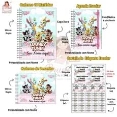 Kit Completo Volta as aulas  Baby Looney Tunes Personalizado 2026