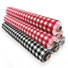 Tecido Pano De Prato Prime Estampado Xadrez - Rolo 5 Metros
