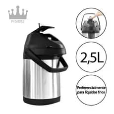 Garrafa Termica 2,5 Litros Inox Para Agua Gelada ou Quente Melhor Preço