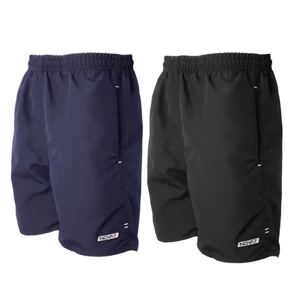 Kit 2 Shorts Tactel MasculinoTamanho Especial Extra 3 Bolsos Elástico Cordão