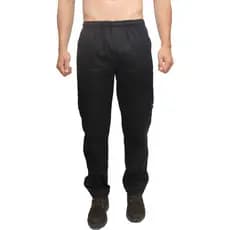 Calça Masculina Brim Sarja Cargo Elástico Cordão Serviço Tecido Resistente Uniforme Trabalho Bolsos