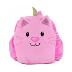 Mini Mochila Infantil Unicórnio Rosa pelúcia