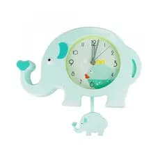 Relógio Elefante Verde 21.5x34cm