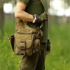 Bolsa Tática Militar Masculina De Ombro Transversal bornal promoção