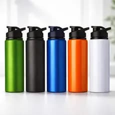 Garrafa Squeeze 600ml Alumínio - Cores / Garrafa Fitness / Garrafa para Academia