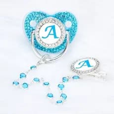 Chupeta luxo diamante c/strass anatômica, chupeta personalizada com iniciais,letras