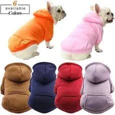 Moletom pet com capuz para cachorro gato