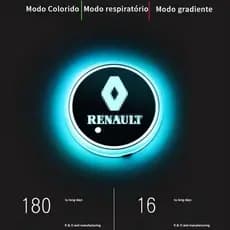Tampa de led Renault, luzes ambientes internos acessórios de carro moda porta copo de LED para carros