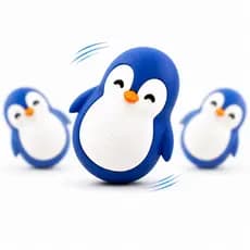 Pinguim Equilibrista Sensorial Antiestresse – Brinquedo Educativo que Balança e Volta Sozinho