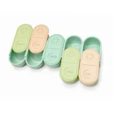 Porta Comprimidos Semanal Organizador de Medicamentos 7 Dias Compacto
