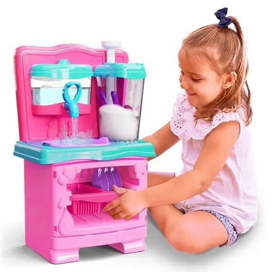 Super Pia Brinquedo Lava Louça de Verdade Infantil Acqua Bubble - Cardoso