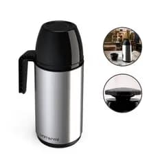 Garrafa Térmica Café Roma 1 Litro Inox Promoção Unitermi Leite Chá Chimarrão Tereré quente fria